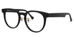 Calliste Round Black Glasses3