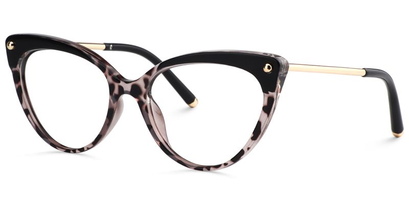 Cat Eye Tortoise&Clear Glasses3