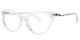 Calypso Cat Eye Clear Glasses4
