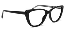 Qamar Cateye Black Glasses3