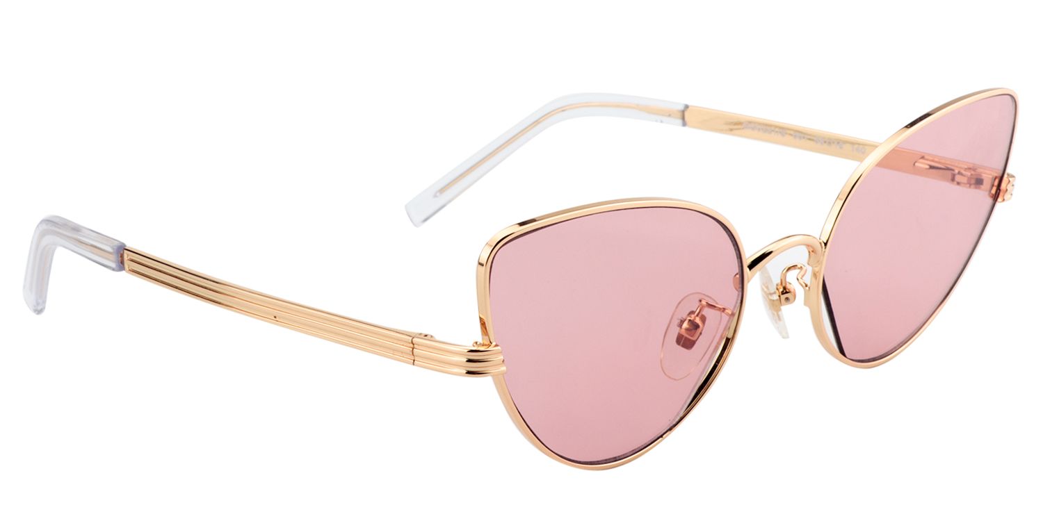 Cat-eye Gold Sunglasses | Zeelool Sunglasses2