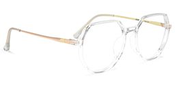 Gonzalez Geometric Clear Glasses2