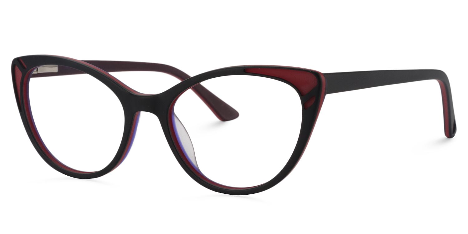 Cat eye Black Glasses | Zeelool Glasses3