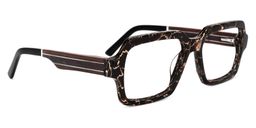 Jack Rectangle Brown Glasses2