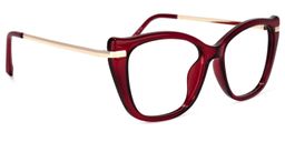 Wesby Cateye Red Glasses2