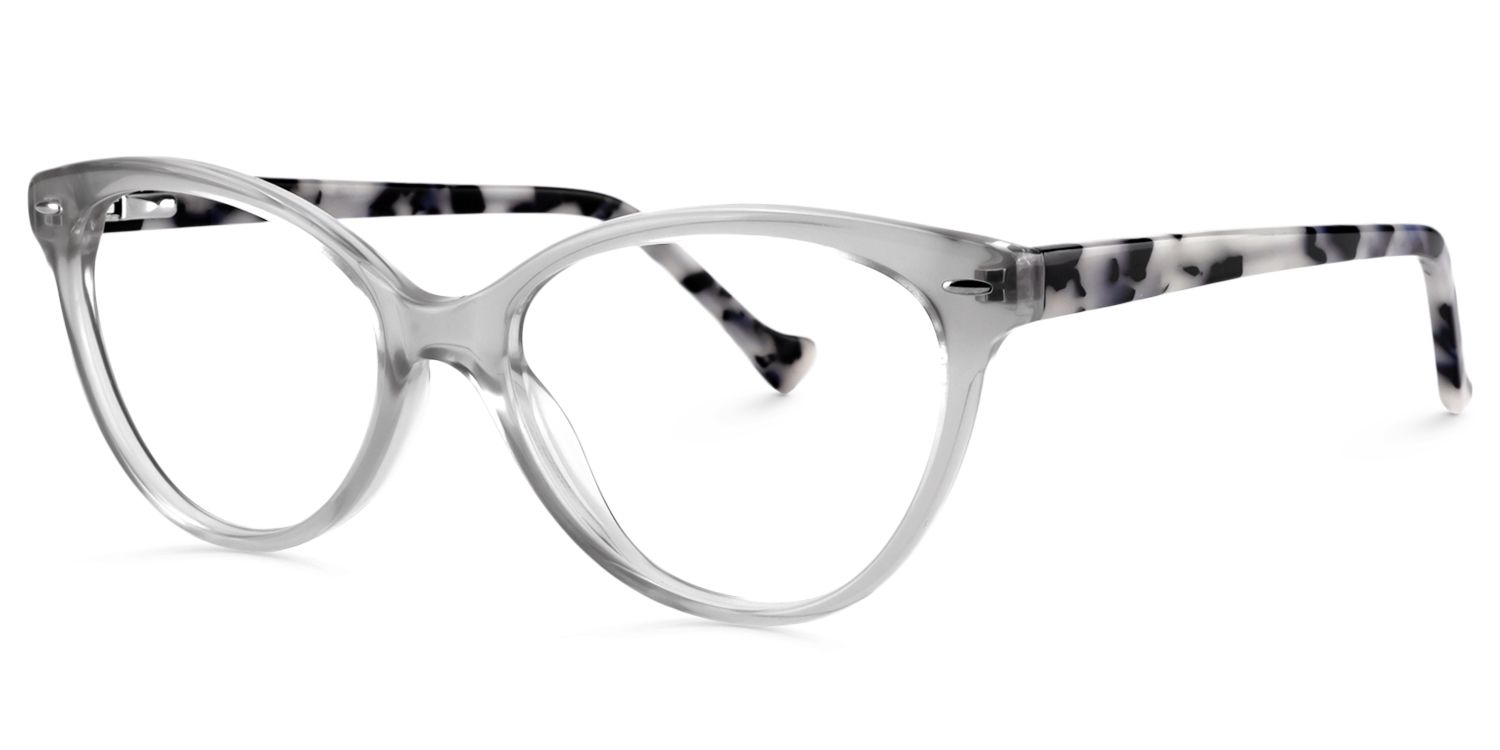 Oval Gray Glasses | Zeelool Glasses3