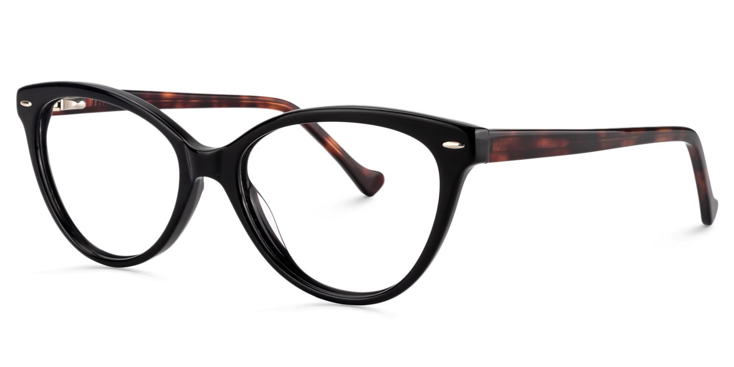 Oval Black Glasses | Zeelool Glasses2