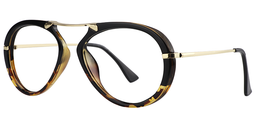 Marks Oval Gold-Tortoise Glasses2