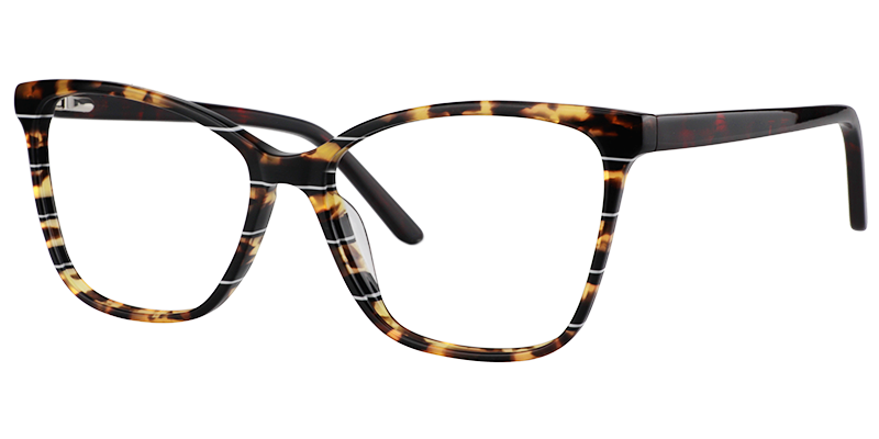 Rectangle Light Amber Glasses2