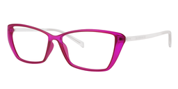 Blanche Rectangle Bright Pink Glasses2