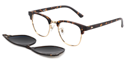 Spencer Clip-On Tortoise Glasses1