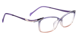 Henna Rectangle Purple Glasses3