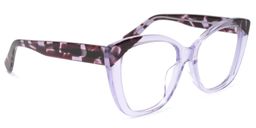 Liranzo Cateye Purple Glasses2