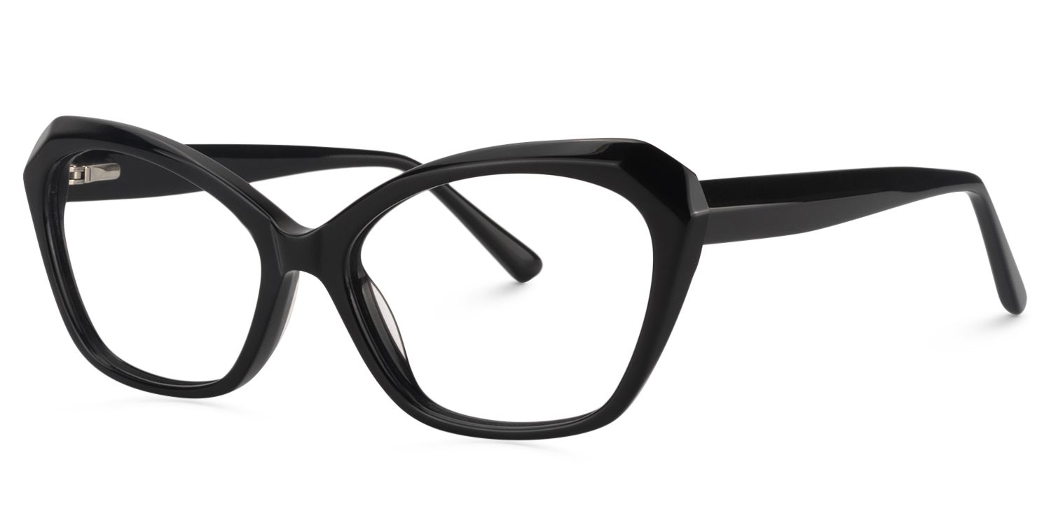 Rectangle Black Glasses| Zeelool Glasses3