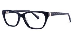 Carmela Rectangle Dark Blue Glasses3