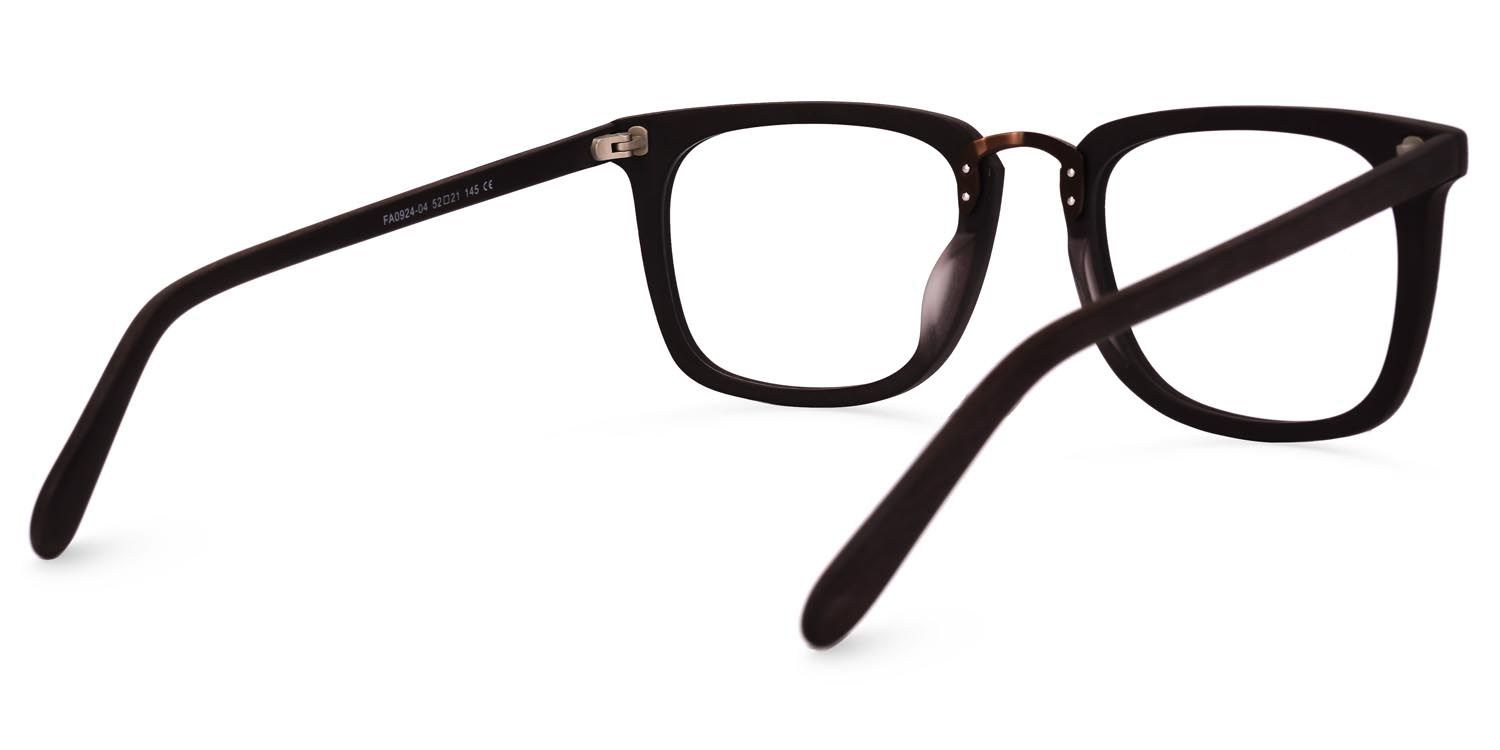 Rectangle Wood Glasses | Zeelool Prescription Glasses3