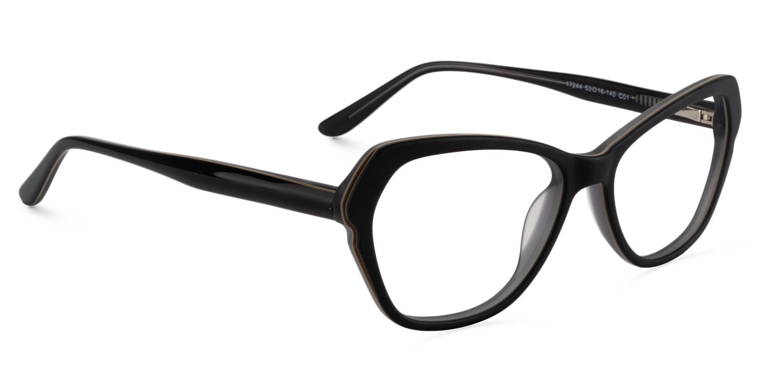 Rectangle Black Glasses | Zeelool Glasses2