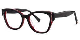 Casandra Square Black Glasses2
