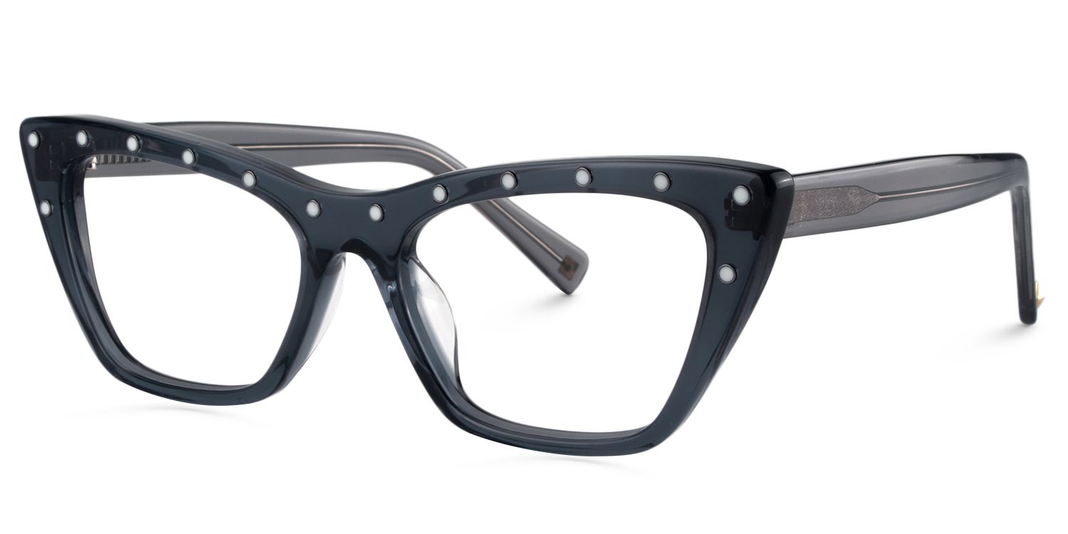 Cat Eye Gray Glasses | Zeelool Glasses3