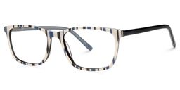 Akihito Rectangle Blue Black Glasses2