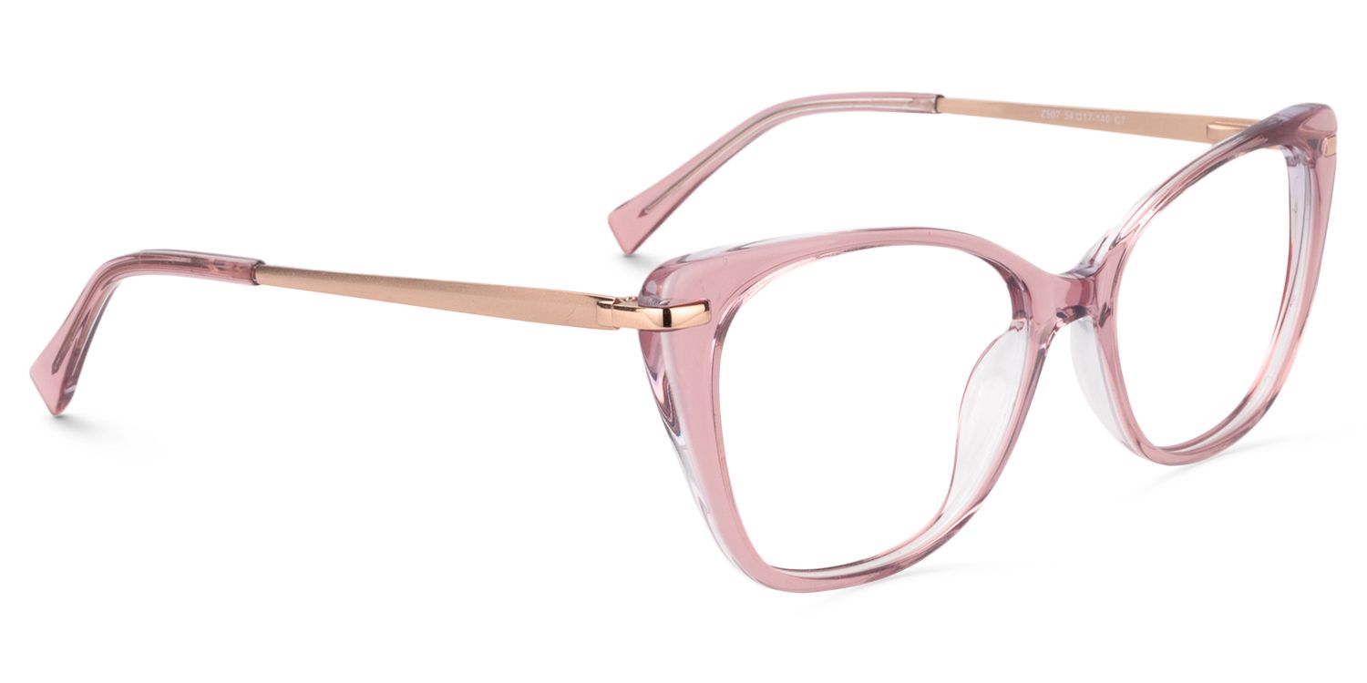 Cat Eye Pink Glasses | Zeelool Glasses3