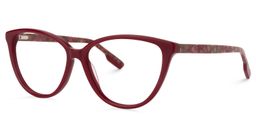 Chandra Cat Eye Dark Red Glasses2