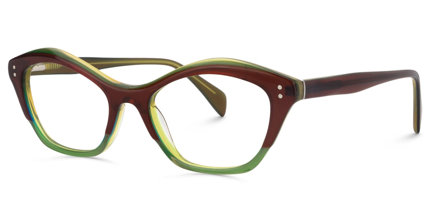 Cat Eye Green Glasses | Zeelool Glasses3
