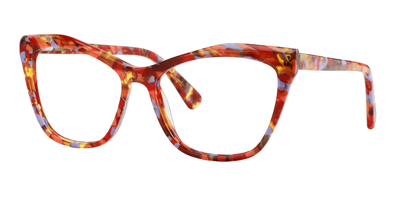 Cateye Orange Glasses2