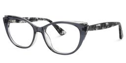 Charisse Cat Eye Gray Glasses2