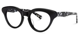 Chadwick Cat Eye Black Glasses3