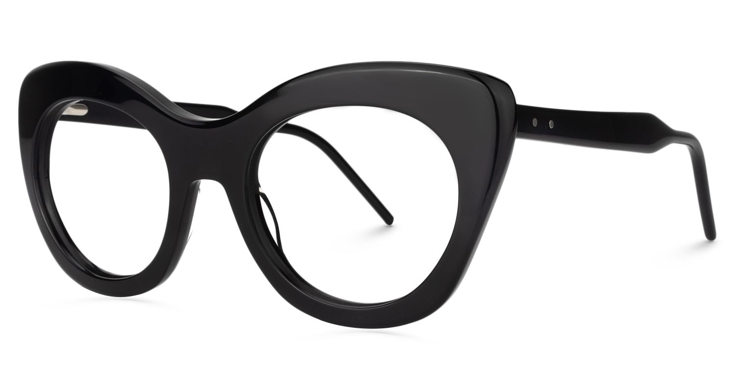 Cat-eye Black Glasses | Zeelool Glasses2