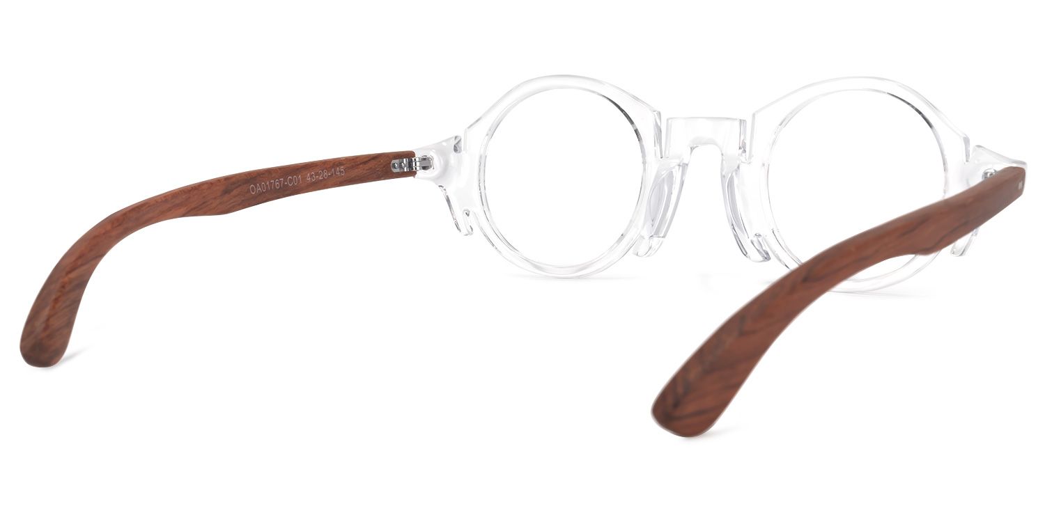 Round Clear Glasses | Zeelool Glasses3