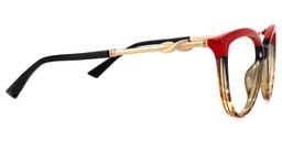 Omari Cateye Red Glasses2