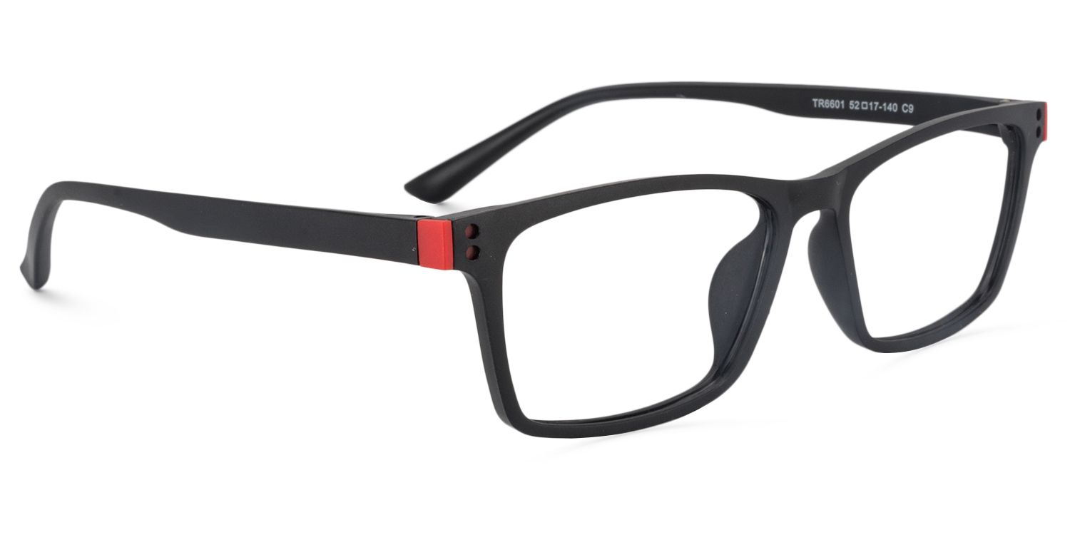 Rectangle Black Glasses | Zeelool Glasses3