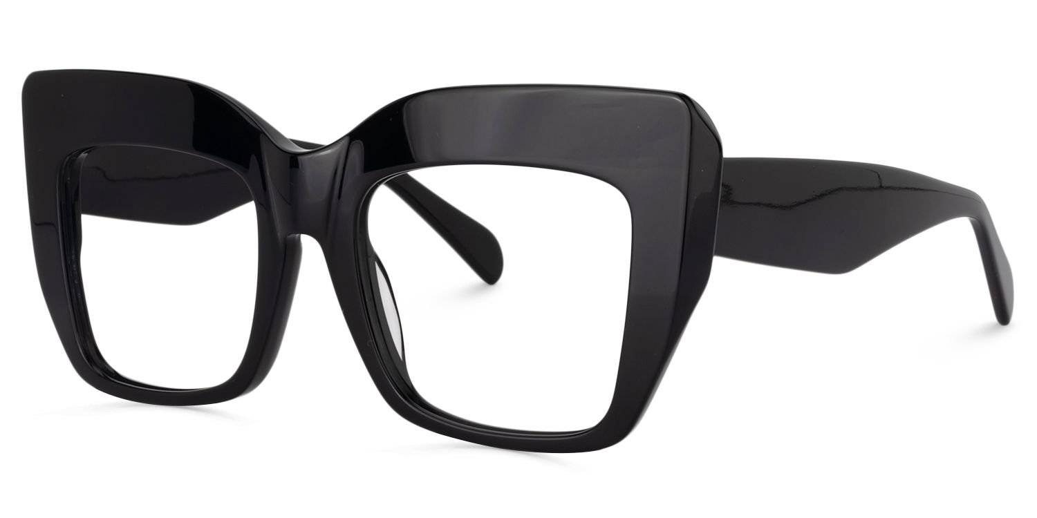 Cat Eye Black Glasses | Zeelool Glasses3