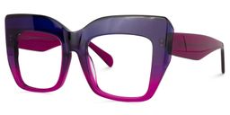 Charmaine Cat Eye Purple Glasses3
