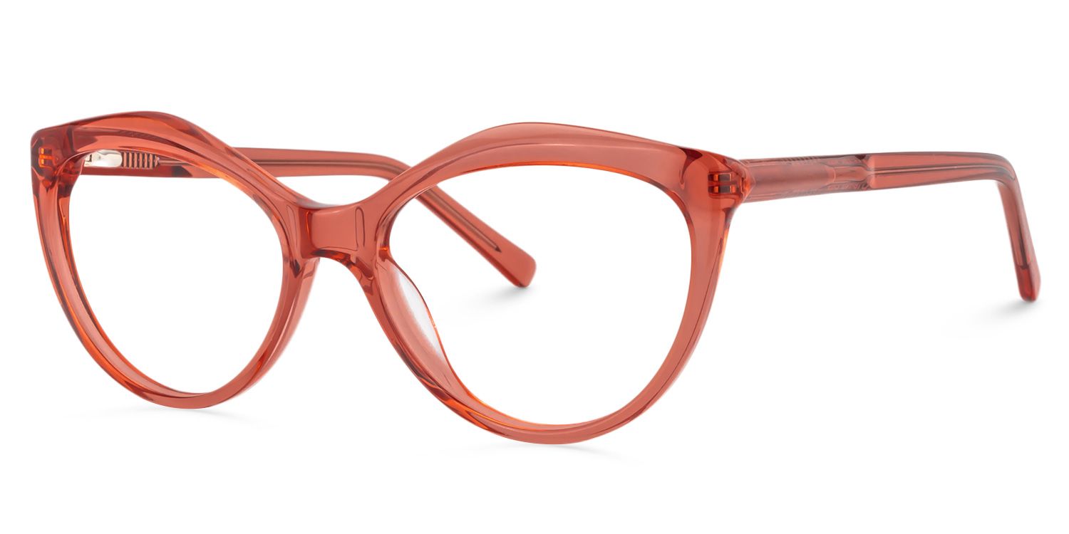 Cat Eye Red Glasses | Zeelool Glasses3