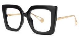 Qatar Black Square Glasses2