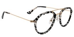 Chars Aviator Black-White Glasses3