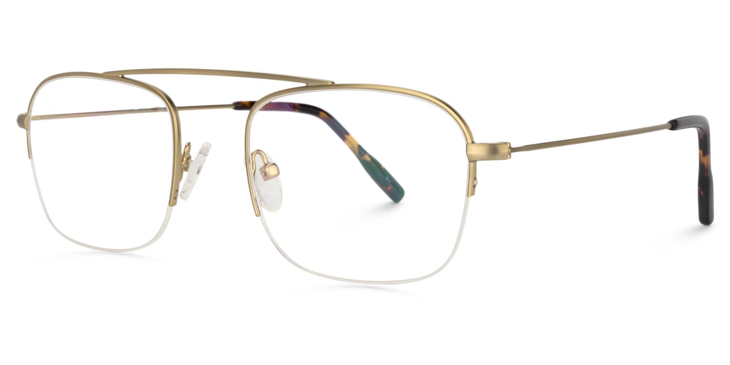 Rectangle Gold Glasses | Zeelool Glasses2