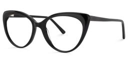 Chyna Cat Eye Black Glasses2