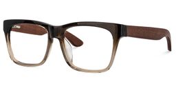 Jeffery Square Brown Eyeglasses1