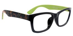 Athena Rectangle Green Glasses2