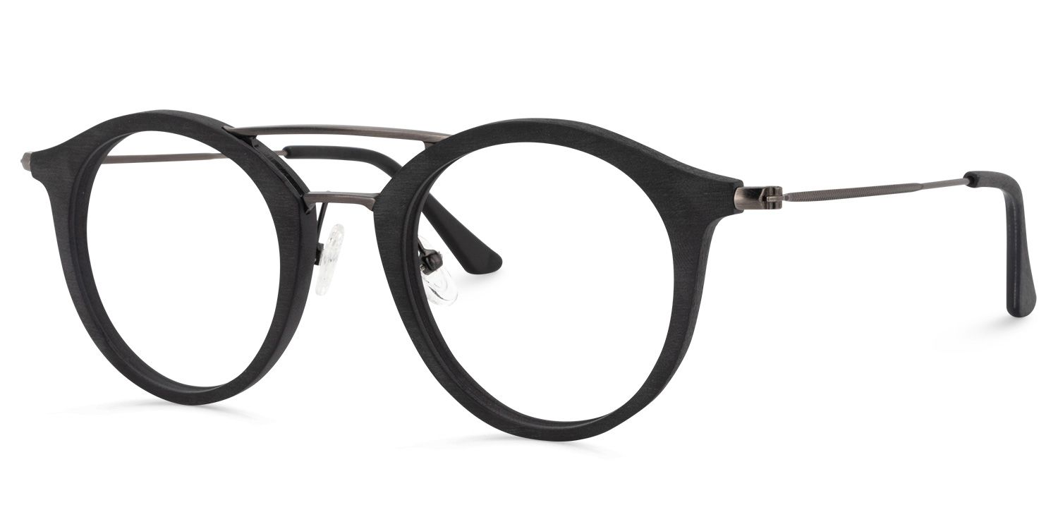 Aviator Black Glasses | Zeelool Glasses2