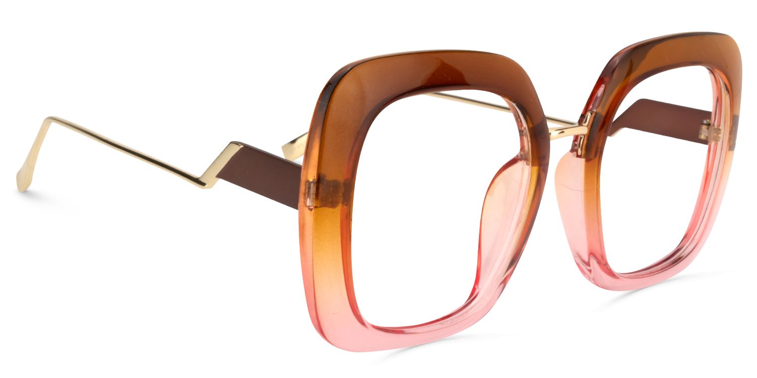 Square Earthy Yellow Glasses | Zeelool Glasses2