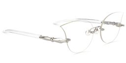 Clayborne Cat Eye Silver Glasses2