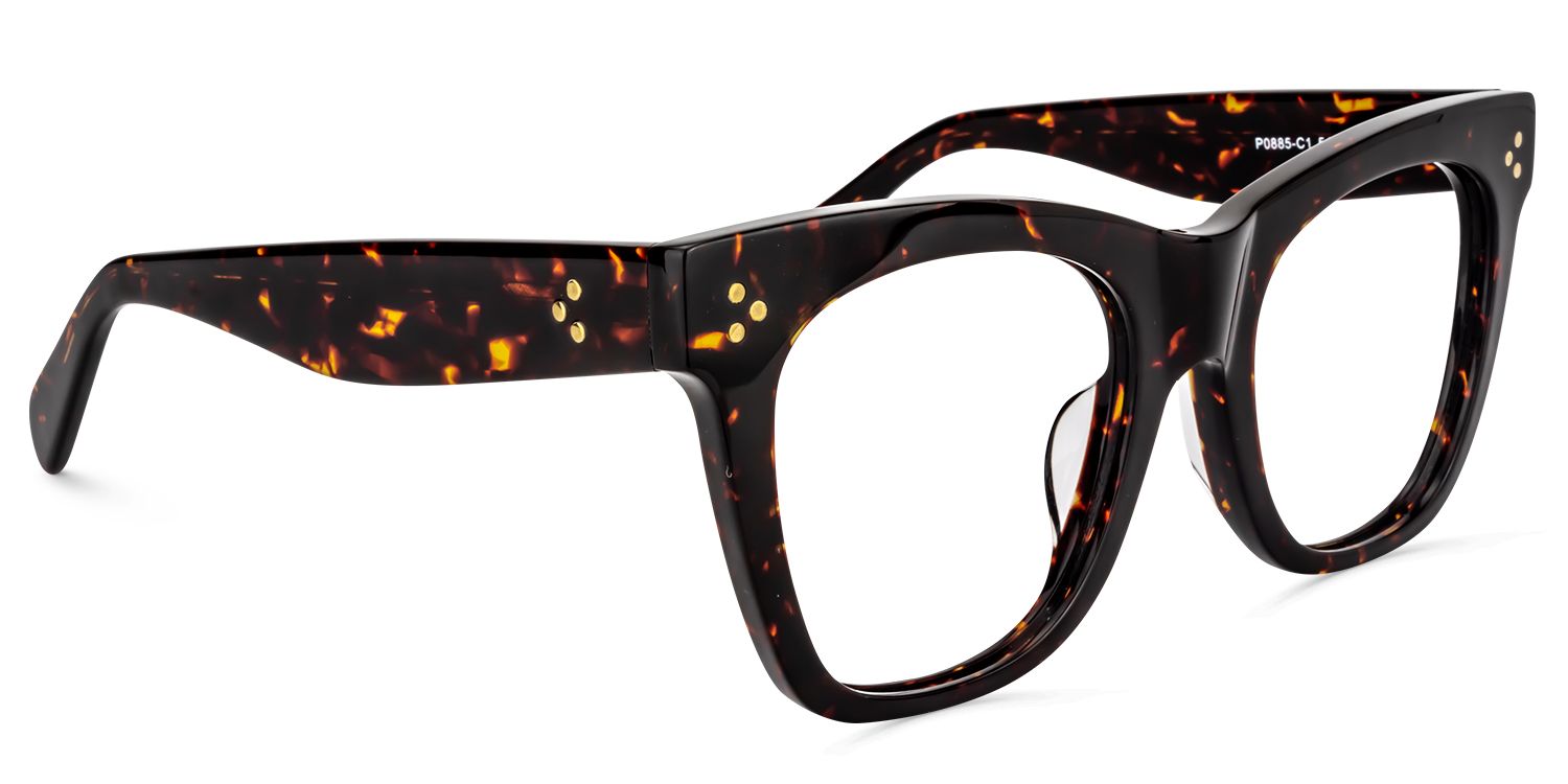 Rectangle Tortoise Glasses | Zeelool Eyewear1