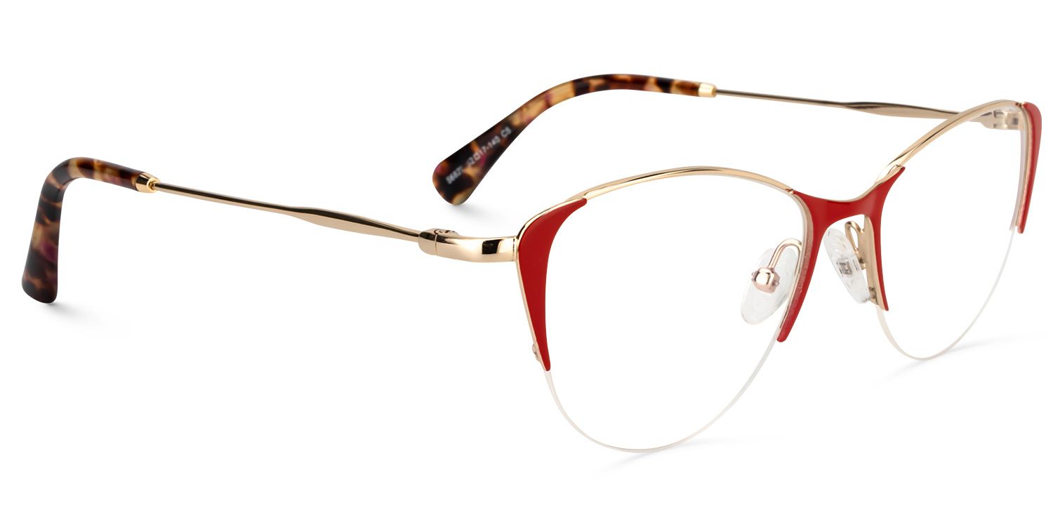 Cat Eye Red Glasses | Zeelool Glasses2