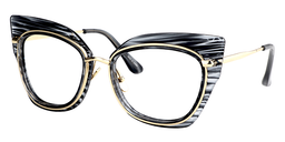 Ellie Cat Eye Gray Pattern Glasses 5