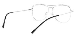 Terica Aviator Black-Silver Glasses3
